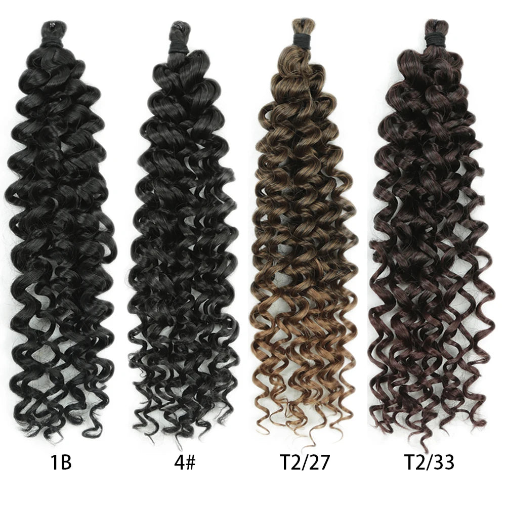 Cherry Curl Hair 10 inch Synthetic Braiding Hair For Women Ombre Brown Kinky Curly Twist Crochet Hair Extension Hair Expo City