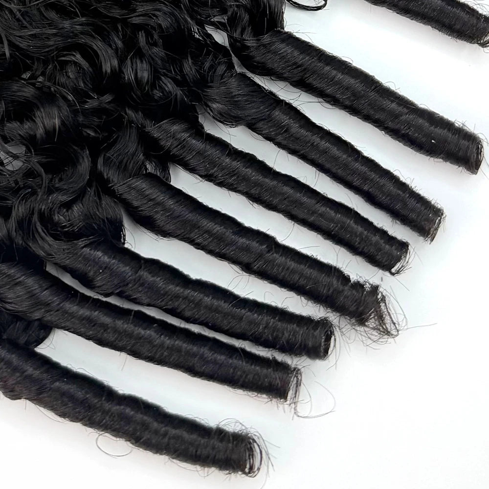 Feather Crochet Hair Extensions Burmese Curly Hair Brazilian Raw Curly Hair Water Wave Bundles Pixie Curl Bundles 100%Human Hair