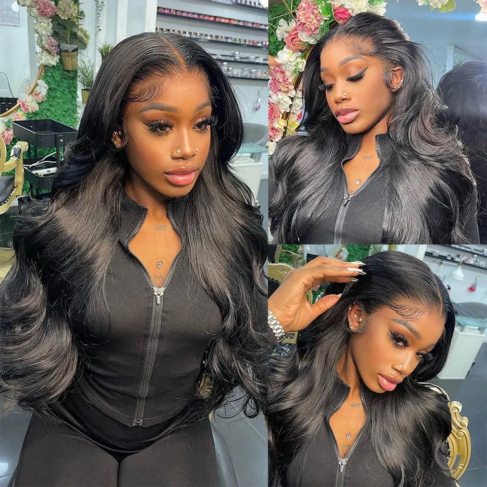 Ready To Wear Glueless Wigs Human Hair Body Wave 13x4 13x6 Lace Front Wig No Glue Pre Cut Lace Frontal Wig For Black Women 220%