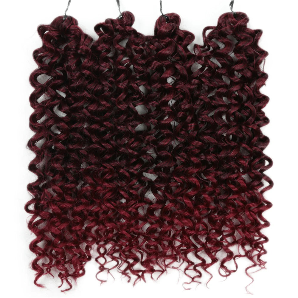 Cherry Curl Hair 10 inch Synthetic Braiding Hair For Women Ombre Brown Kinky Curly Twist Crochet Hair Extension Hair Expo City