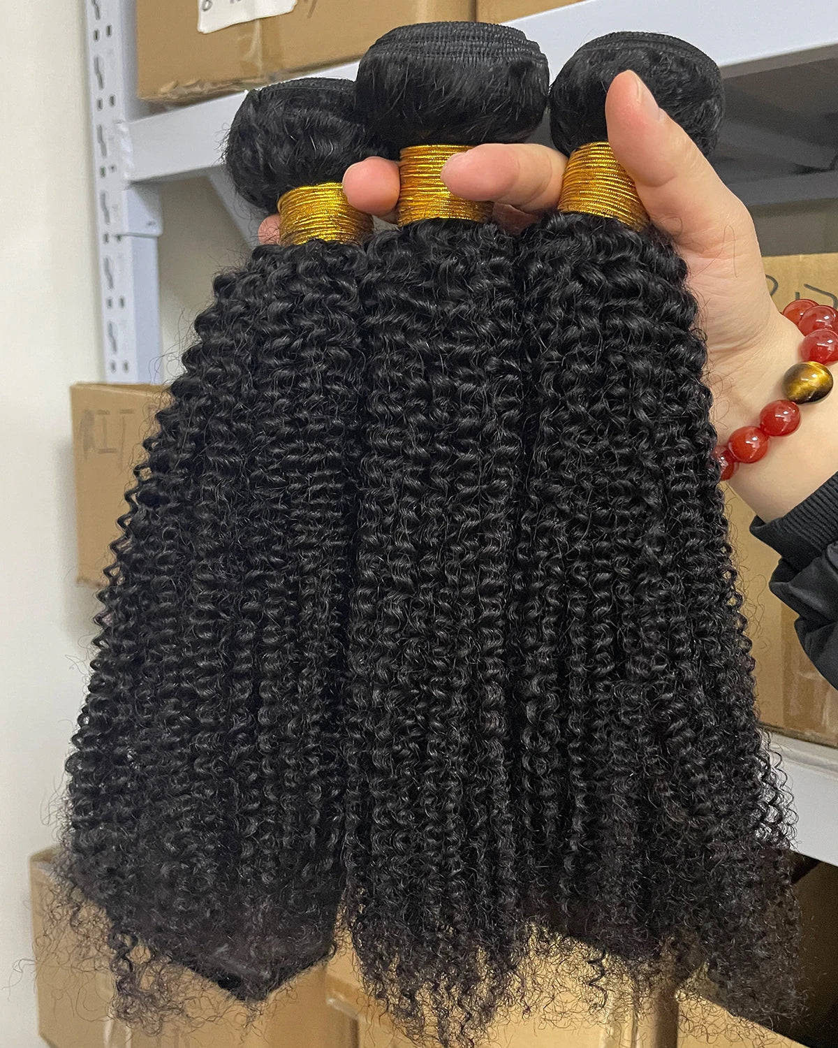 Raw Indian Afro Kinky Curly Human Hair Bundles 4B 4C Natural Virgin Curly Soft Real Human Hair Weave Bundle Hair Extension Weft