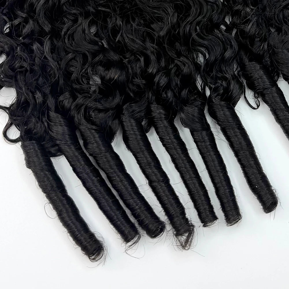 Feather Crochet Hair Extensions Burmese Curly Hair Brazilian Raw Curly Hair Water Wave Bundles Pixie Curl Bundles 100%Human Hair